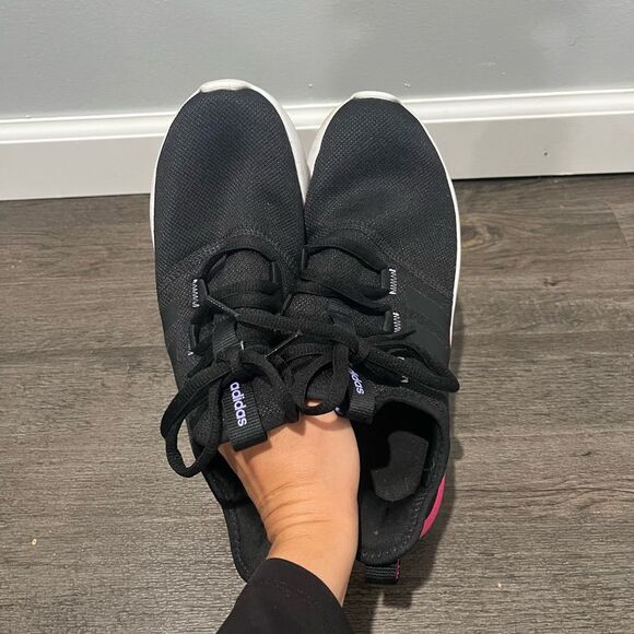 Adidas Cloudfoam Pure 2.0 Running Shoe Black with Pink Ombré 8 - Picture 5 of 6